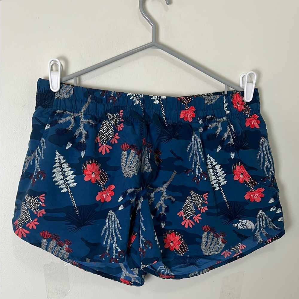 The North Face Athletic Shorts Blue and Red